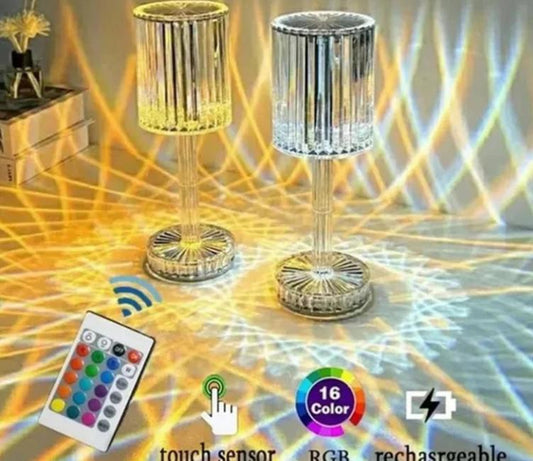 Crystal Diamond Table Lamp Touch Control